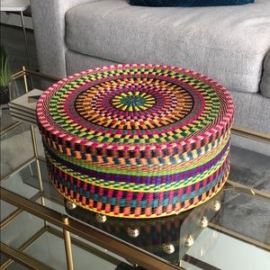 NEW MULTICOLORED DECORATIVE BOX / HAT BOX